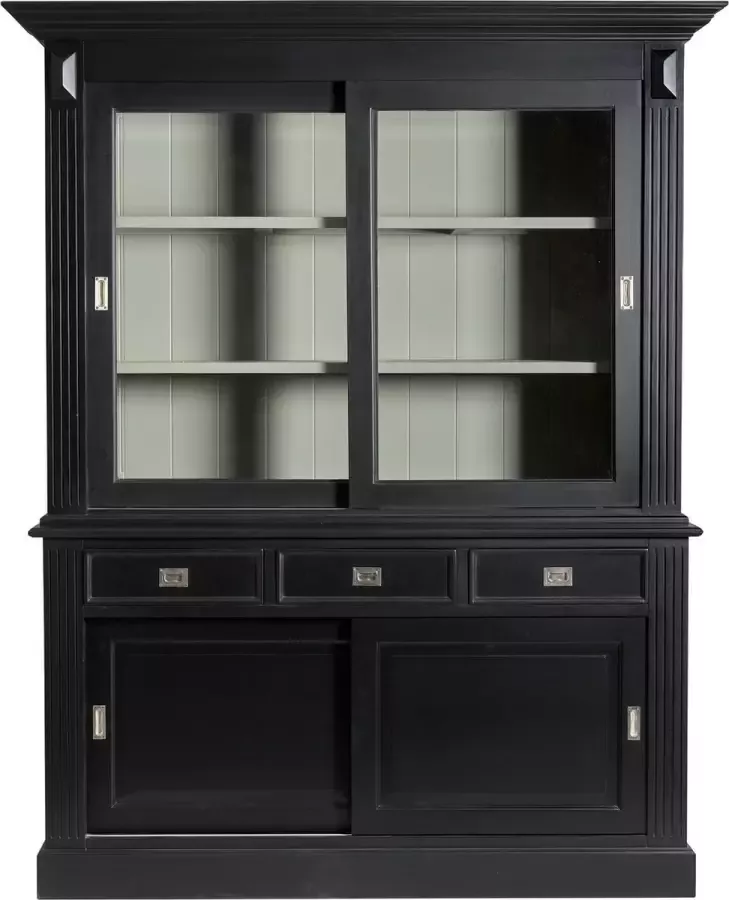Furn4All Buffetkast Feline Medium 180 Cm Hout Zwart Grijs Actieprijs: Van 1749 Nu Voor 1099 -! Zwart 220 x 180 x 40 50 cm