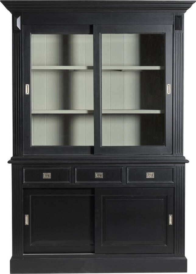 Furn4All Buffetkast Zwart Feline Small 150 Cm Hout Zwart Grijs Actieprijs: Van 1499 Nu Voor 999 -! Zwart 220 x 150 x 40 50 cm