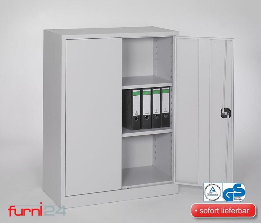 Furni24 Archiefkast staal volledig gemonteerd 92 x 120 cm grijs