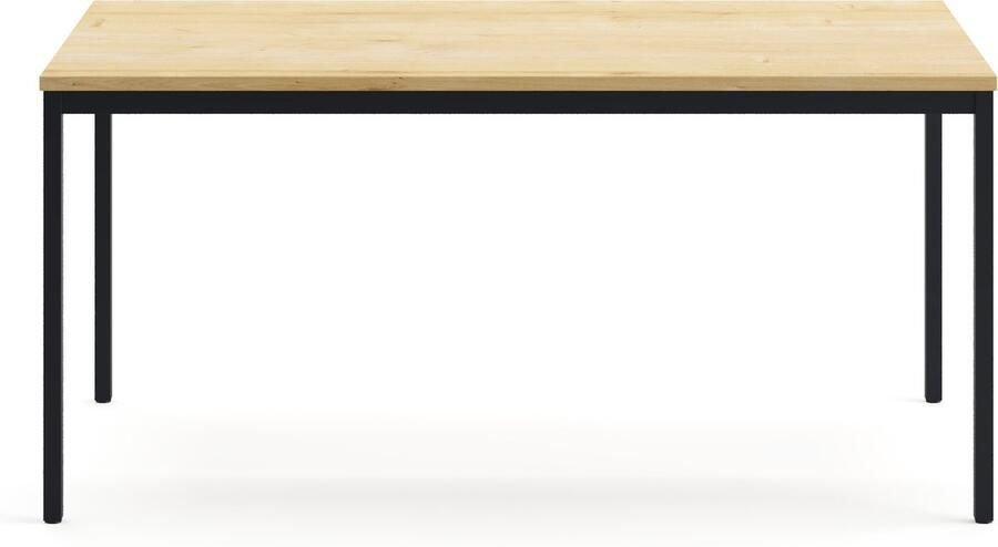 Furni24 Multifunctionele tafel 120 x 80 cm Computertafel Werktafel Bureau Eettafel in decor saffier eiken antraciet