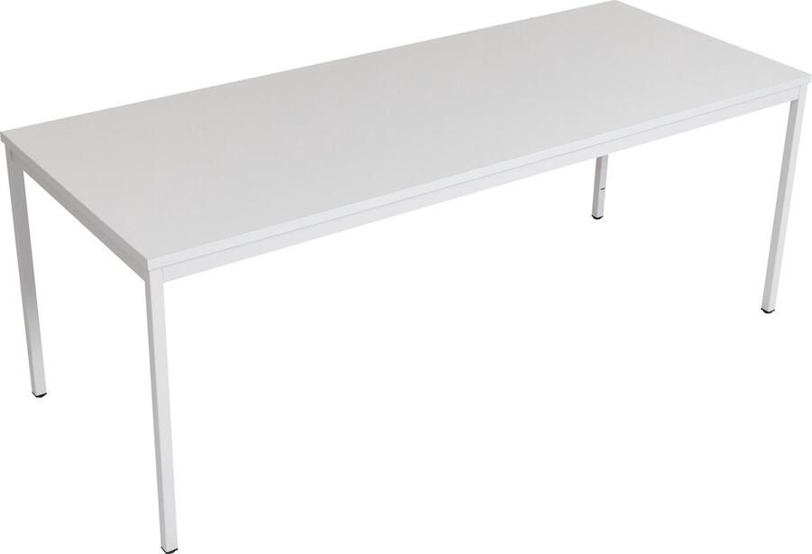 Furni24 Multifunctionele tafel 200 x 100 cm Computertafel Werktafel Bureau Eettafel in grijs