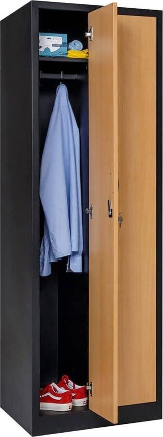 Furni24 Garderobekast locker commodekast garderobekast vakbreedte 30 cm 2 deuren - Foto 3