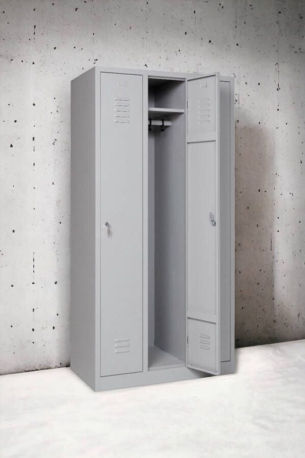 Furni24 Garderobekast locker commodekast garderobekast vakbreedte 30 cm 3 deuren