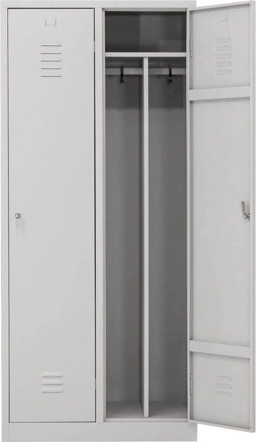 Furni24 Garderobekast locker commodekast garderobekast vakbreedte 40 cm 2 deuren - Foto 1