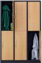 Furni24 Garderobekast locker commodekast garderobekast vakbreedte 40 cm 6 deuren - Thumbnail 2