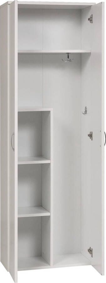 Furni24 Houten kledingkast wit 60x34x180 cm - Foto 2