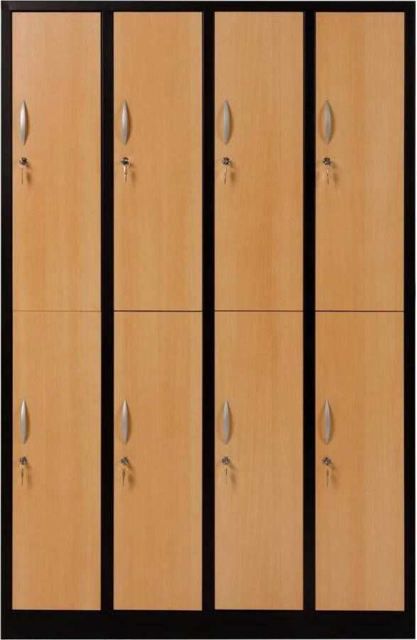 Furni24 Kledingkast locker commodekast kledingkast vakbreedte 30 cm 8 deuren - Foto 3