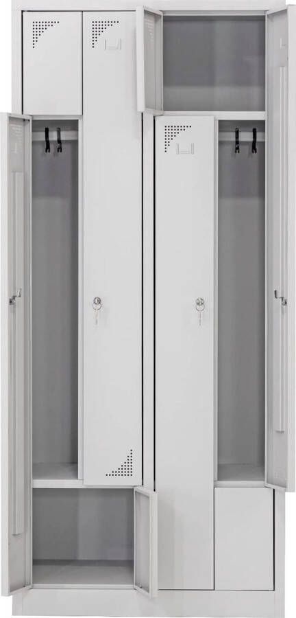 Furni24 Z Garderobekast Aankleedkast Locker Kledingkast 180 cm x 80 cm x 50 cm - Foto 3