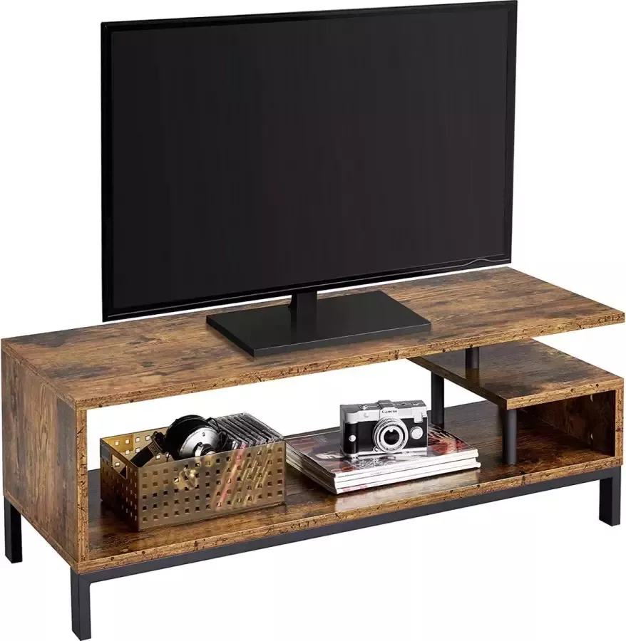 Furnibela.be FURNIBELLA -V tafel TV kast Lowboard tafel TV kast TV Board 106 x 39 5 x 40 cm