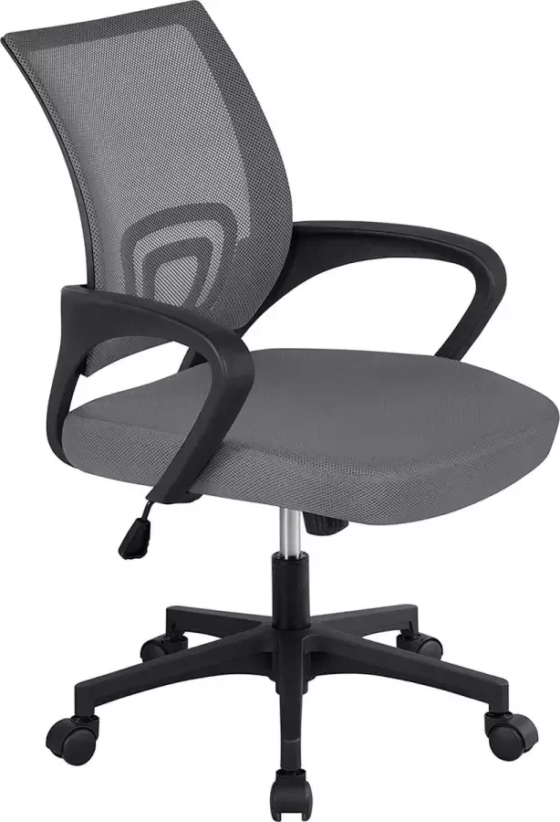 Furnibella a Bureaustoel draaistoel ergonomische bureaustoel met mesh-bekleding managersstoel met wielen in hoogte verstelbaar groot zitvlak