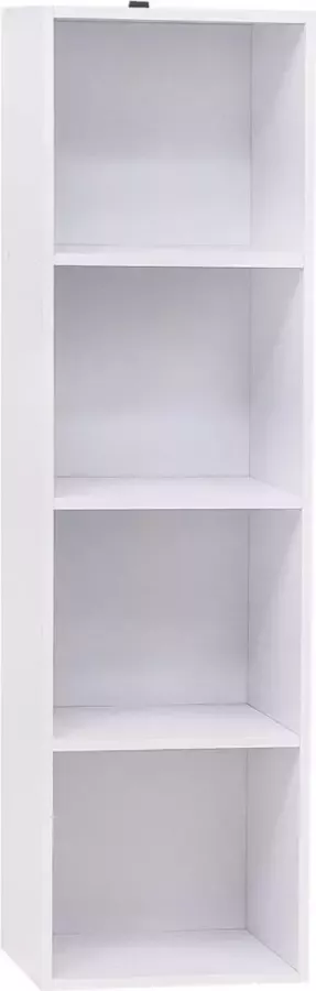 Furnibella Boekenkast van MDF wit 30x24x106cm