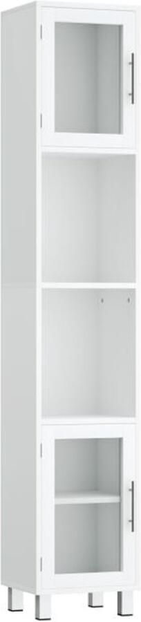 Furnibella Badkamer Vloerkast met 3 Laden – Compact & Functioneel (Wit)