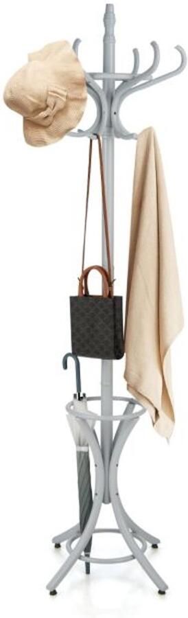 Furnibella -Cape Cod Kledingjas Grijs Met 12 Vesthaken Stijlvol & Functioneel