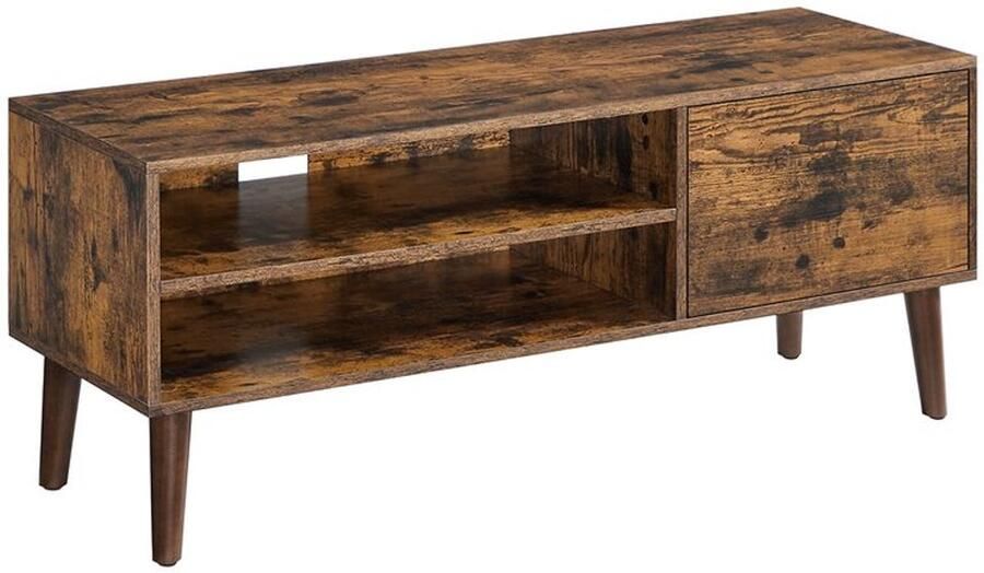 Furnibella -Industrieel TV-meubel 120 cm – Vintage Bruin Robuust en Modern
