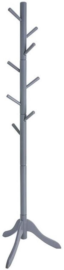 Furnibella Kapstok met 8 Haken en 3 Verstelbare Hoogtes – Grijs Stijlvol en Functioneel
