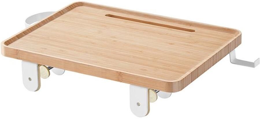 Furnibella -Modern Hangend Nachtkastje met Bekerhouder – Naturel Beige Design