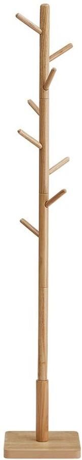 Furnibella _Moderne Kapstok in Boomvorm met 8 Haken Witte Wolkafwerking voor Wandmontage