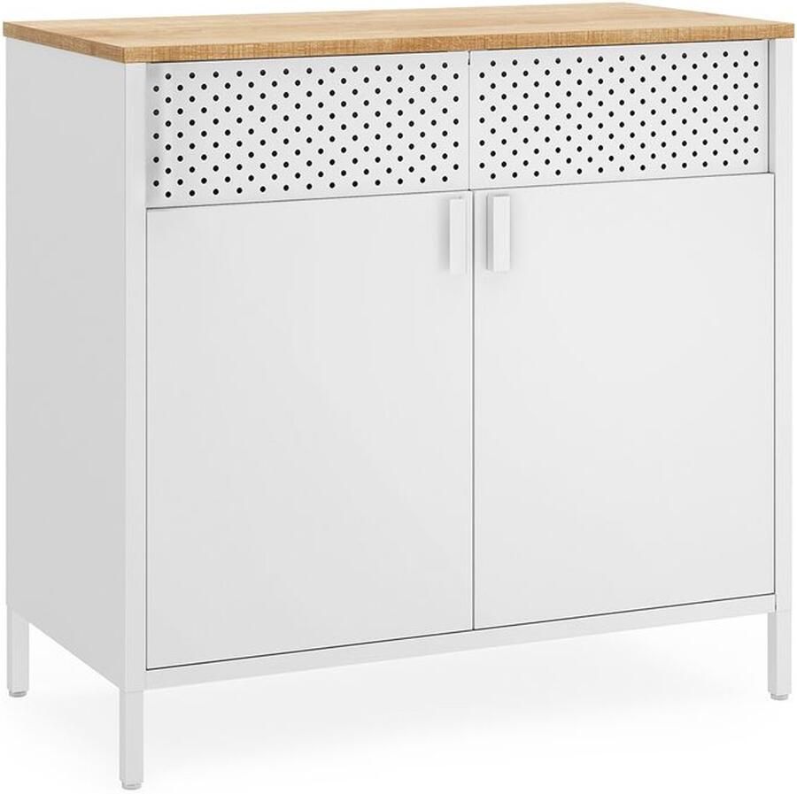 Furnibella -Multifunctionele Naturel Opbergkast met Stijlvolle Opslagoplossingen en Duurzaam Design