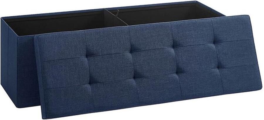 Furnibella -Opbergbank Zitkist – 110 cm Marineblauw Stijlvol & Functioneel
