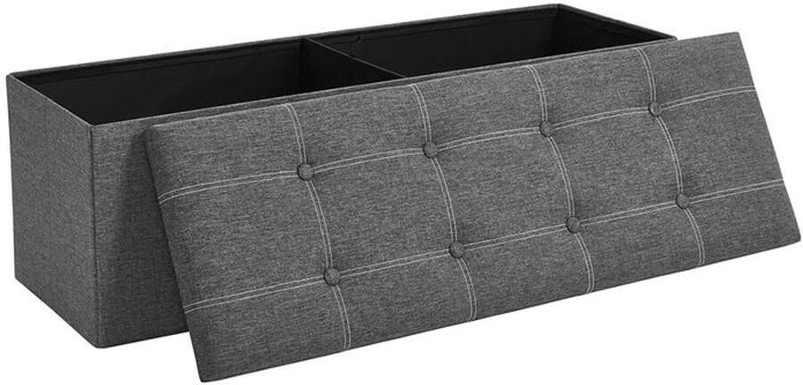 Furnibella -Opbergbankje voor de Slaapkamer – Donkergrijs Stijlvol & Functioneel