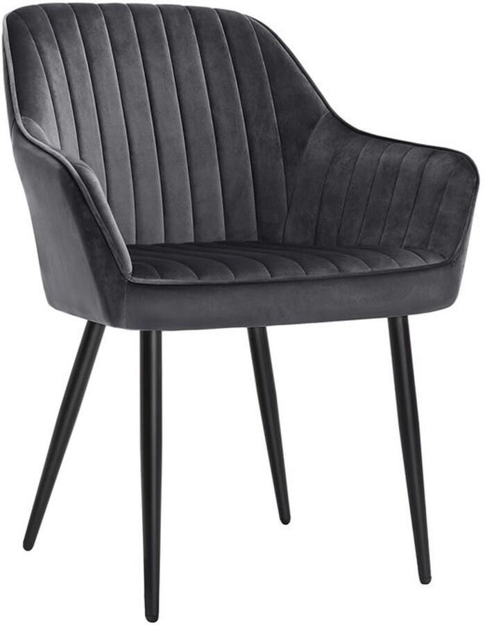 Furnibella -Set van 2 Eetkamerstoelen – Grijs Stijlvol & Comfortabel