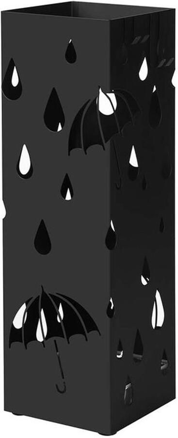 Furnibella _Stijlvolle Zwarte Paraplubak – Duurzaam Ruimtebesparend & Modern Design
