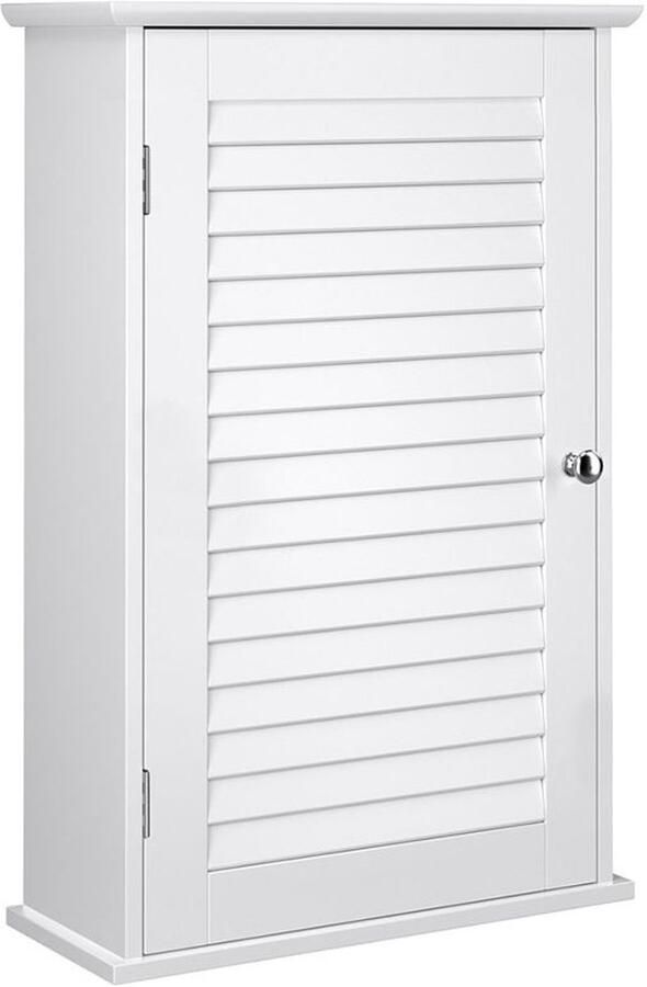 Furnibella -Witte Wandkast Stijlvol Praktisch & Ruimtebesparend Opbergmeubel