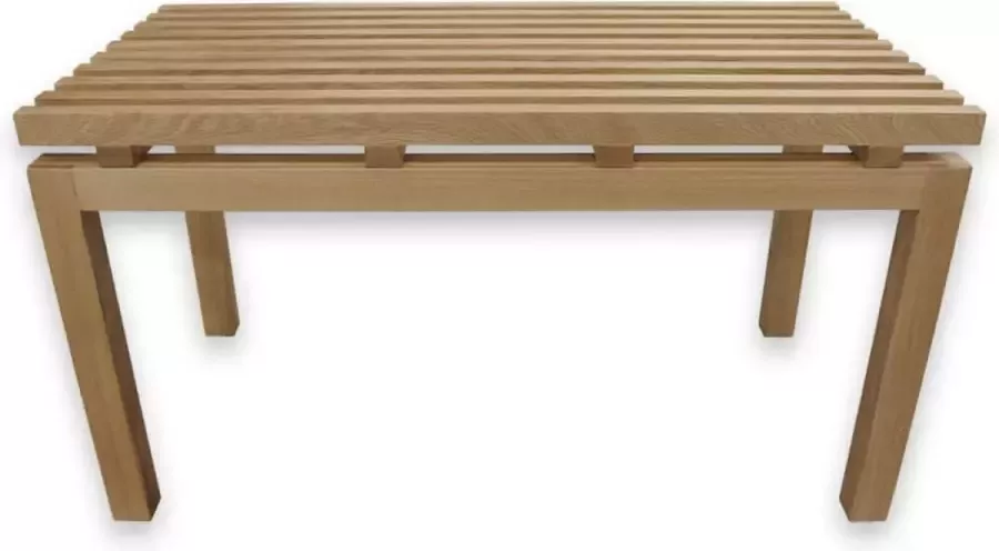 Furnidirect Garderobebank Veronica Massief Eiken Halbankje Zitbankje Scandinavisch Design Matte afwerking
