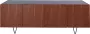 Furnified Dressoir met Marmer Pisa Walnoot Zwart Marmer (200cm) - Thumbnail 4