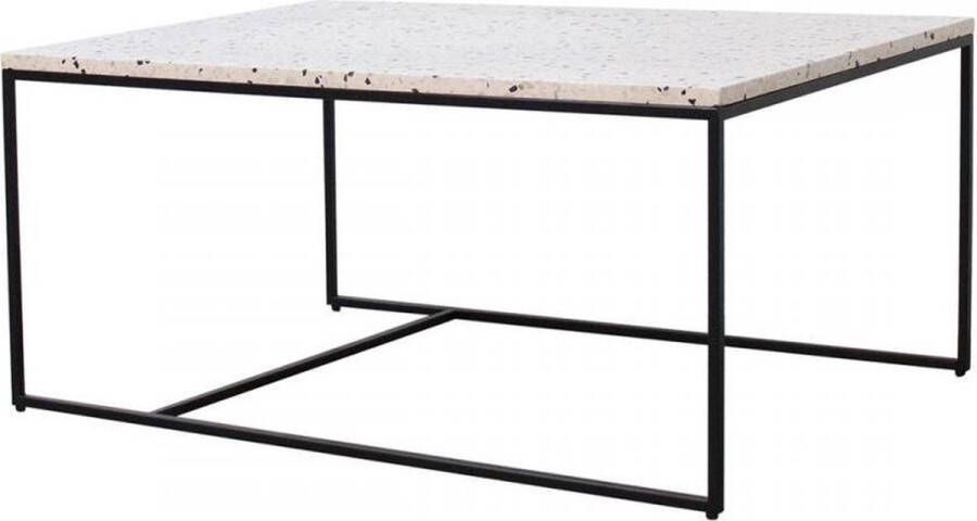 Furnified Rechthoekige salontafel Miles Wit Terrazzo 90cm