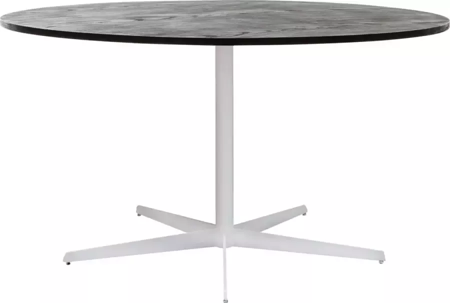 Furnified Ronde eettafel Renee Zwart Hout Ø125cm Zwarte Poot - Foto 2