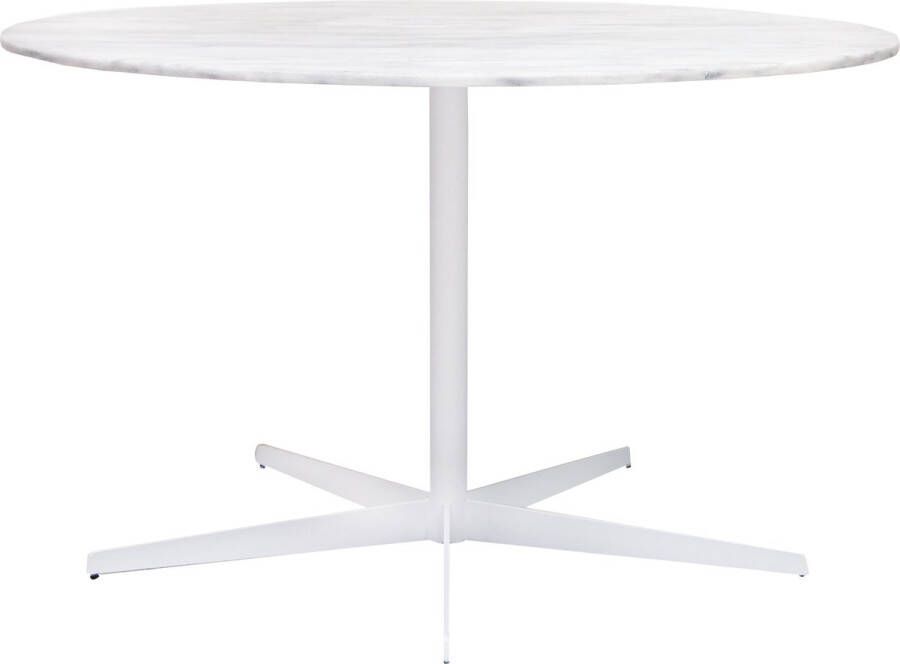 Furnified Ronde Keramische Eettafel Wit Keramiek dia 140cm