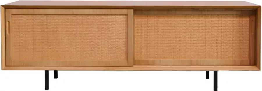 Furnified Vintage Dressoir Eik Naturel Riet (150cm) Oskar