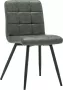 Furnihaus Eetkamerstoel Collin Groen Metaalpoot Microvezel - Thumbnail 1