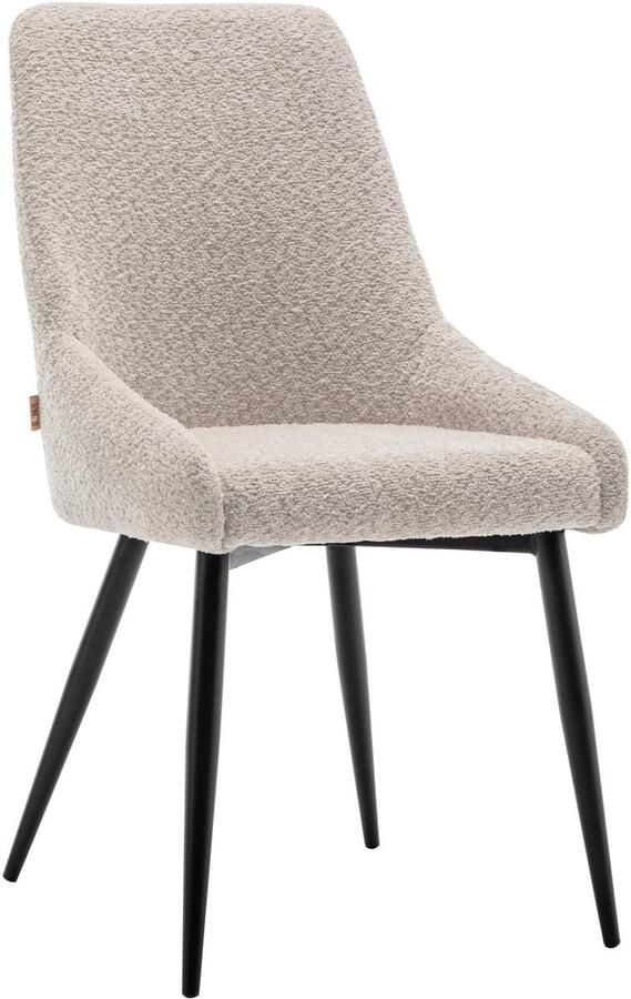 Furnihaus Eetkamerstoel Oscar Boucle Beige Set van 2