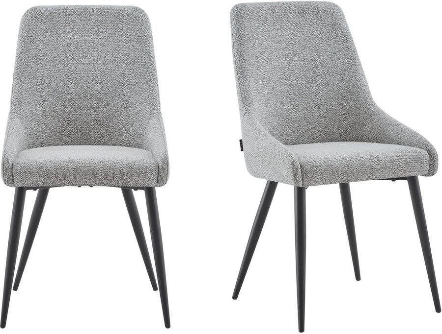Furnihaus Eetkamerstoelen set van 2 Oscar Taupe Stof