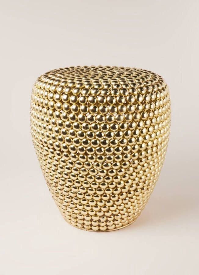 Furnilux Bijzet tafel Kruk Goud Metaal 45 x 45 x 45 cm