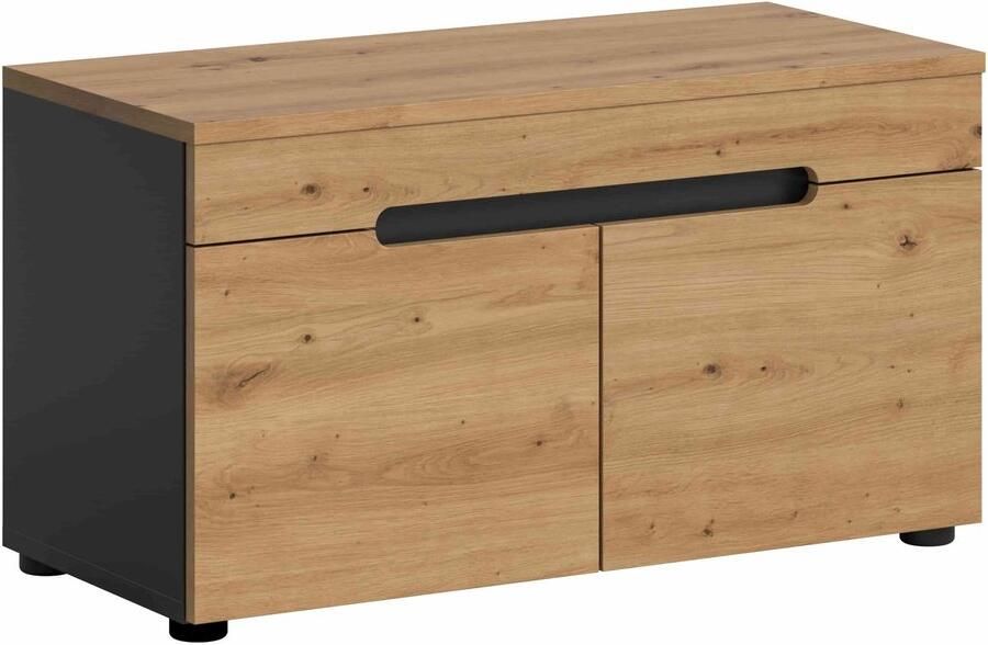 Furnilux Canu bank Artisan NB Basaltgrijs NB 37x80x45cm