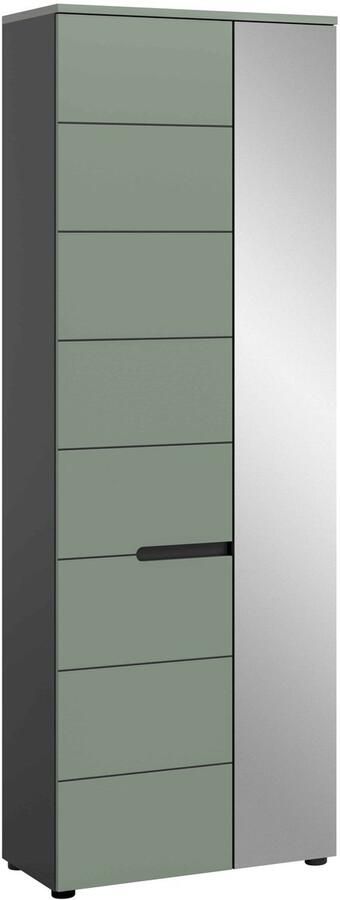 Furnilux Canu kledingkast Smoke Green NB Basaltgrijs NB 37x65x190cm