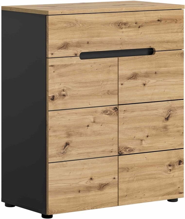 Furnilux Canu schoenenkast Artisan NB Basaltgrijs NB 37x80x94cm