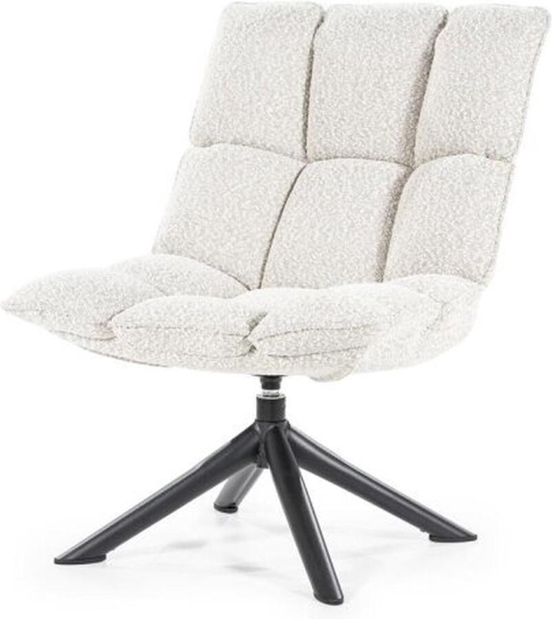 Furnilux Fauteuil Dani draaibaar Bouclé Beige Eleonora - Foto 2