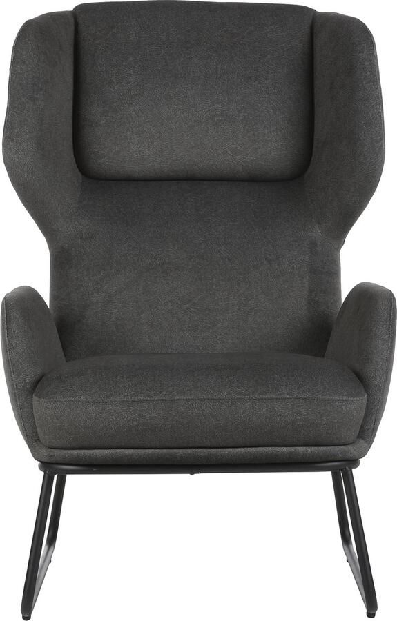 Furnilux Fauteuil Jay Grijs Van collectie – Moderne Elegantie en Comfort kunstleer 65 x 69 x 110 cm