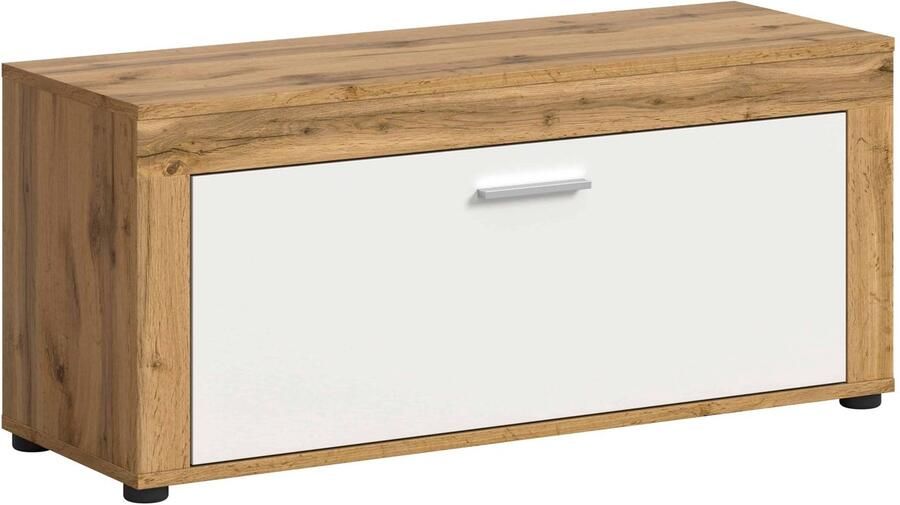 Furnilux Jam bank wit melamine Wotan eiken NB 35x100x44cm
