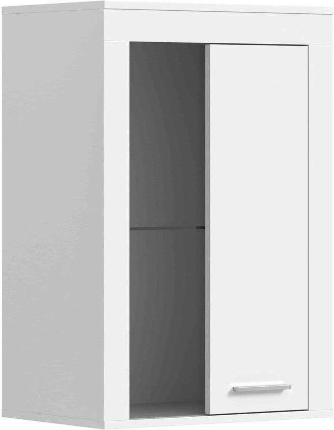 Furnilux Jam hang staande vitrinekast wit melamine 35x86x60cm