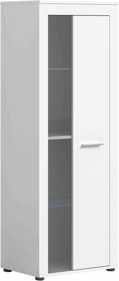 Furnilux Jam vitrinekast wit melamine 35x60x159cm