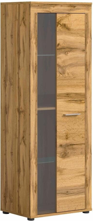 Furnilux Jam vitrinekast Wotan eiken NB 35x60x159cm
