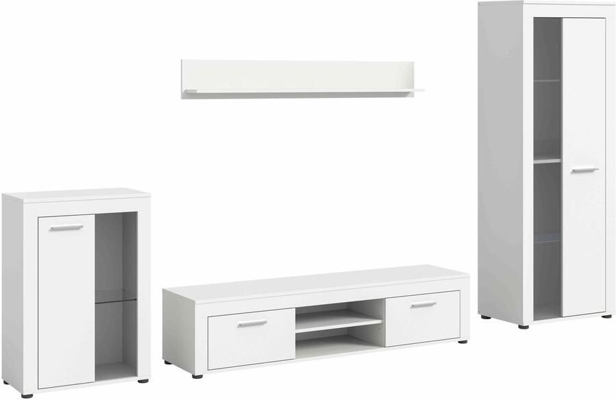 Furnilux Jam woonkamercombinatie wit melamine 35x169x310cm