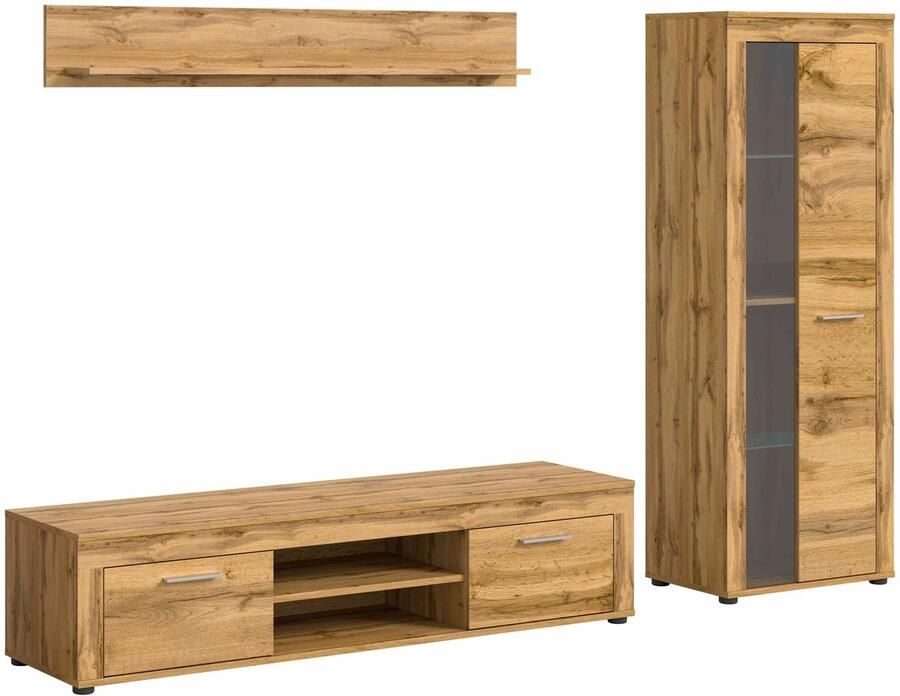 Furnilux Jam woonkamercombinatie Wotan Oak NB 35x235x159cm