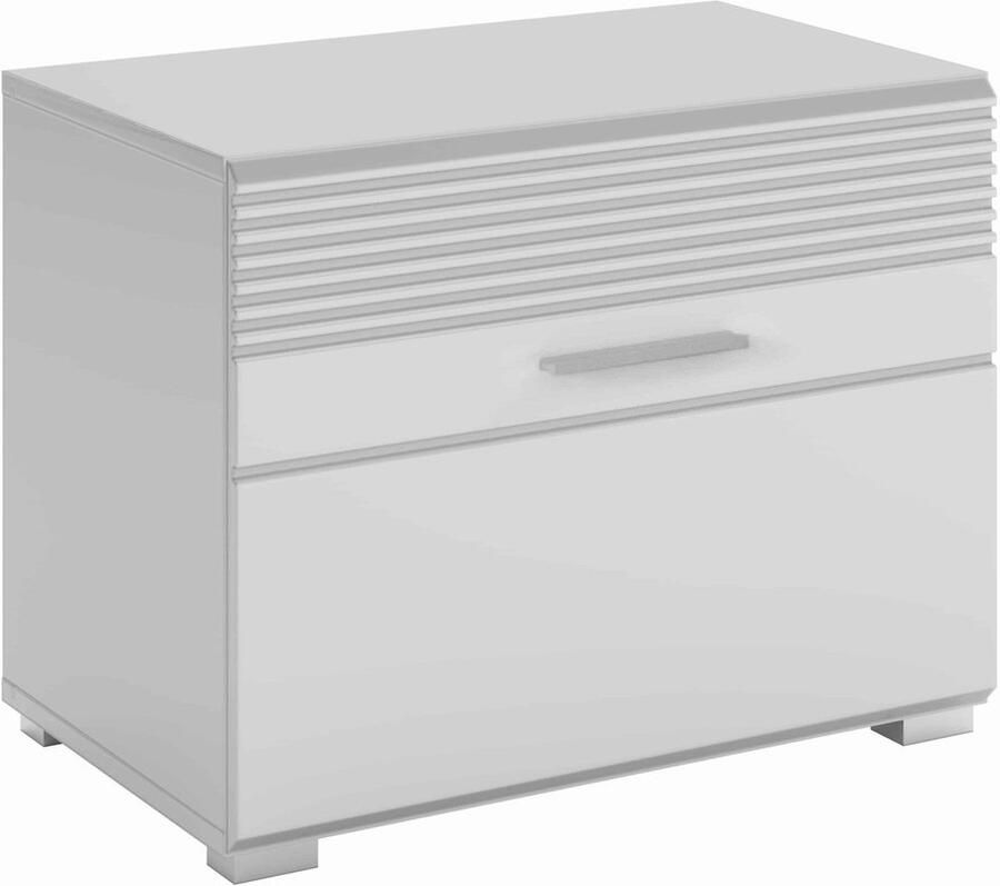 Furnilux Linus bank wit hoogglans MDF TZ 37x60x47cm