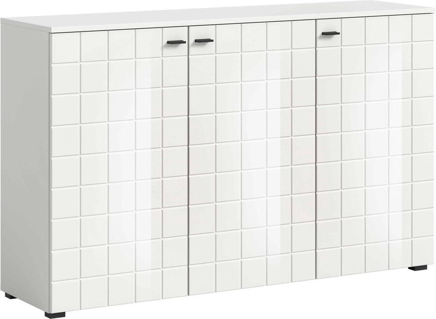 Furnilux Monte ladekast wit hoogglans MDF TZ wit NB 37x138x86cm